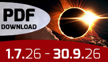 Der Button weist auf den Download des PDF hin und zeigt eine Sonnenfinsternis