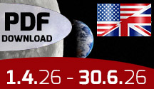 Der Button weist auf den Download des PDF hin und zeigt den Mond und in die Erde im Anschnitt.