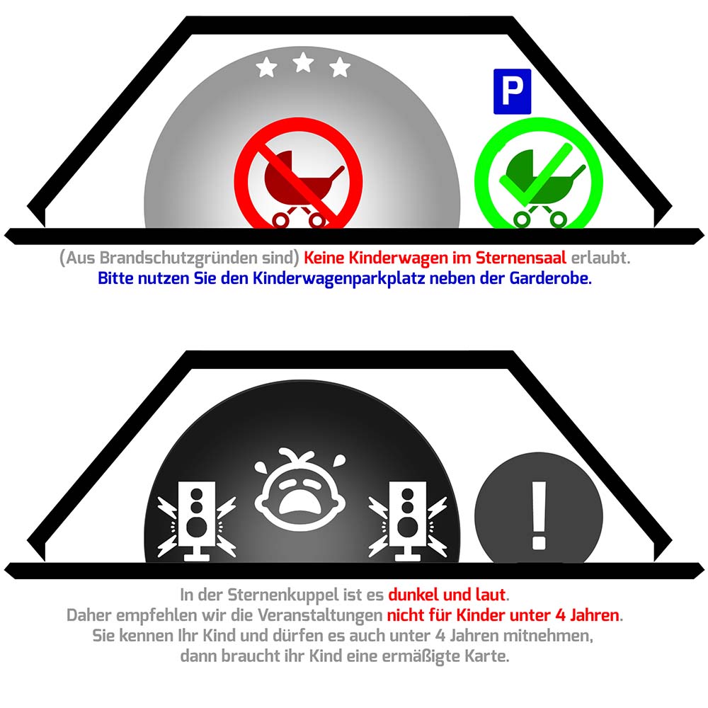 Eine Infografik zum Thema "Kinderwagen" sind in der Kuppel nicht zugelassen.