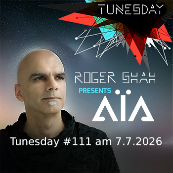 Ein Mann ist zu sehen. Dazu noch grafische Gestaltung des Tunesday.